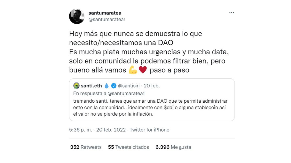 Qué es una DAO, el formato crypto que piensa Santi Maratea para gestionar  donaciones