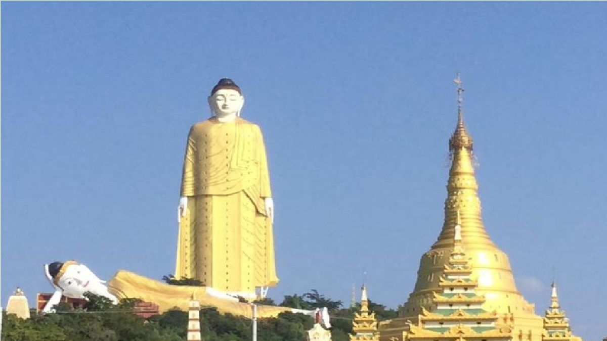 Buda Gautama. Completa el podio de las tres más altas en el mundo. Ubicada en Birmania con una altura de 116 metros.(Foto: Gentileza El debate)
