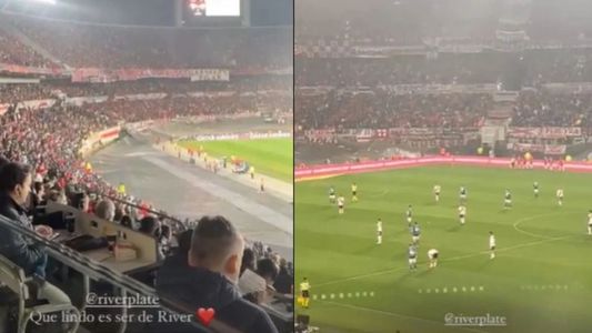 La actriz top que estuvo en el Monumental viendo a River