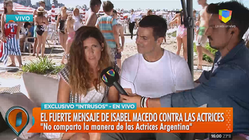 Isabel Macedo volvió a disparar sobre el Colectivo Actrices Argentinas
