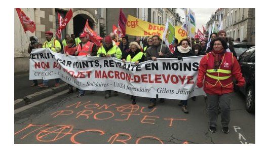 Francia: el 2020 arrancó con la renovada protesta contra la reforma previsional