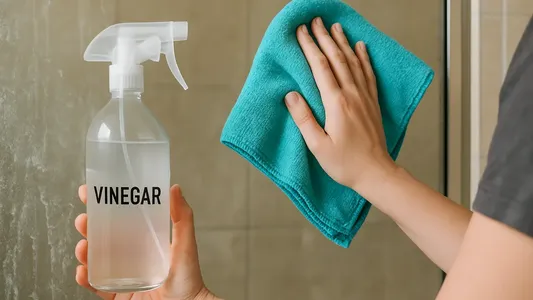 El truco con vinagre para recuperar los vidrios de la ducha y sacar las manchas blancas