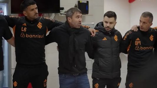 La arenga viral de Coudet en el vestuario de Inter antes del partido contra River