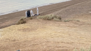 El hallazgo del cuerpo fue reportado por un vecino que recorría la playa de Puerto Madryn. (Foto: redes).
