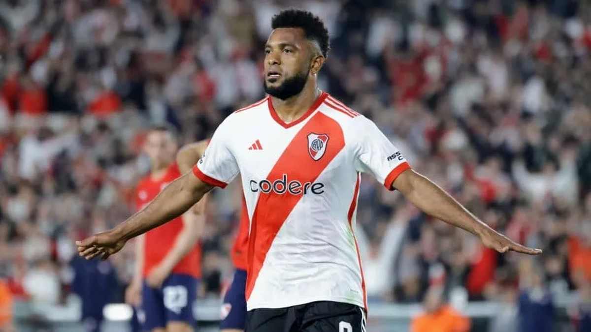 River le gana a Independiente en el Monumental. (Foto: TyC)