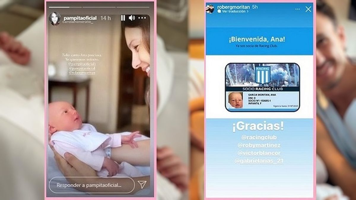 Ana, la beba de Pampita, además de ser toda una influencer con apenas una semana de vida, ya festejó el día de Santa Ana y también la asociación a Racing club.