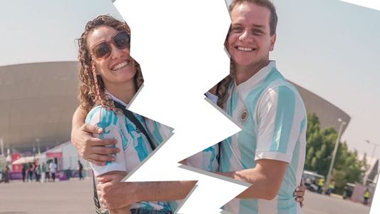 Argentina está en octavos, una pareja se separó en Qatar y él ya la extraña horrores