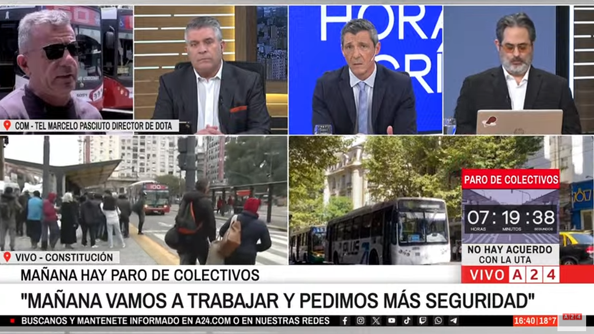 Pasciuto confirmó que la línea DOTA brindará servicio de colectivos pese al paro de la UTA. (Foto: YouTube).