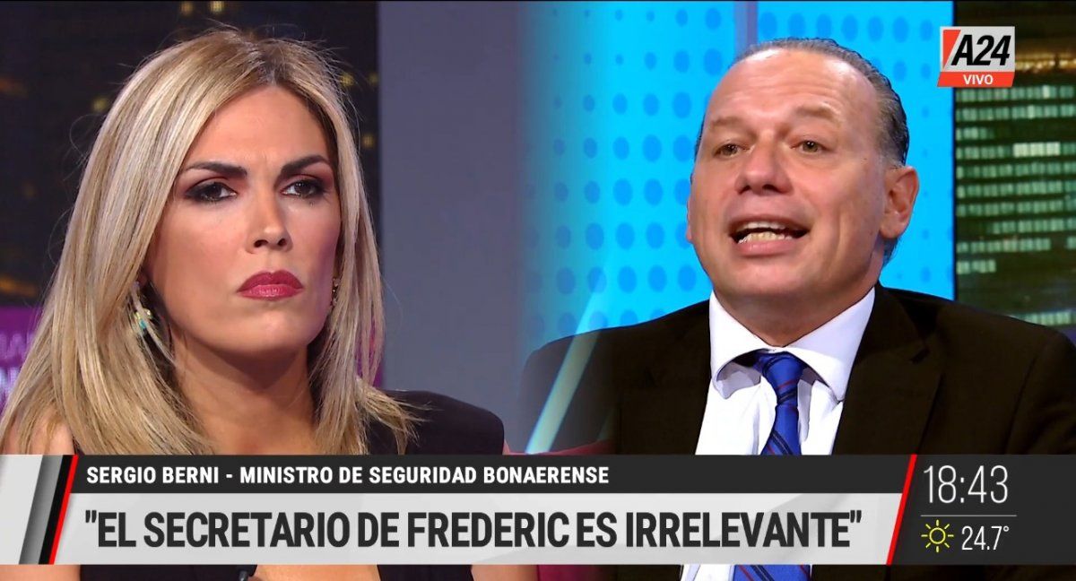 Sergio Berni entrevistado por Viviana Canosa.