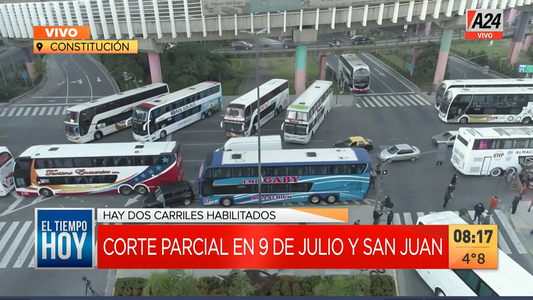 Nuevo corte de choferes de micros de larga distancia en 9 de Julio y San Juan: qué reclaman