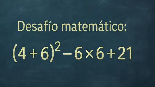Desafío Matemático: esta cuenta para resolver sin mirar la respuesta