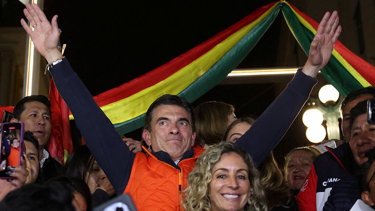 El candidato presidencial centrista boliviano