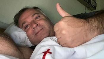 Claudio Rico internado: Esperando llegar a un rango de coagulación que me permita irme