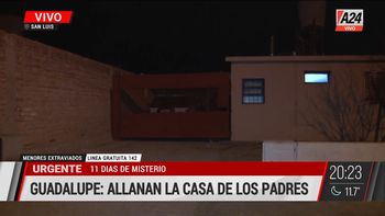 Caso Guadalupe Lucero: allanaron las casas del padre y la madre de la niña desaparecida en San Luis