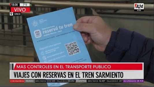 Desde el lunes se puede reservar el asiento para viajar en el tren Sarmiento