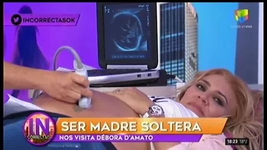 La emoción de Débora DAmato durante su ecografía en vivo, en incorrectas