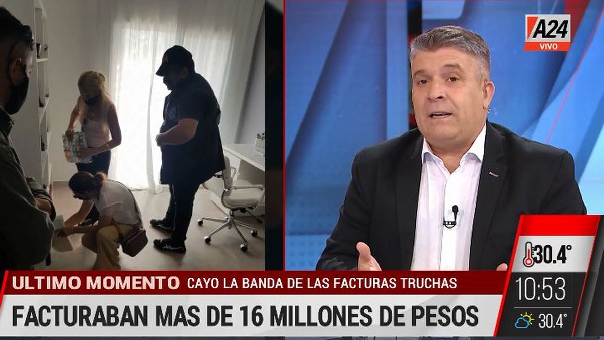 Conurbano: cayó una banda que hacía facturas truchas. (Captura de Tv)