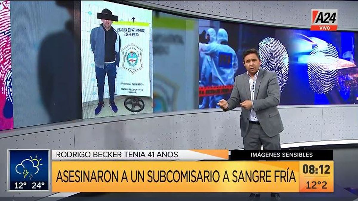 Crimen del subcomisario en Caseros: ¿cómo se vendió el arma y la moto en 2 hs.? (Captura de Tv)