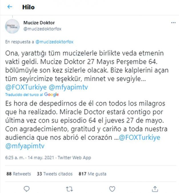 Taner Ölmez es el protagonista de Doctor Milagro (Mucize Doktor, según su nombre en Turquía).