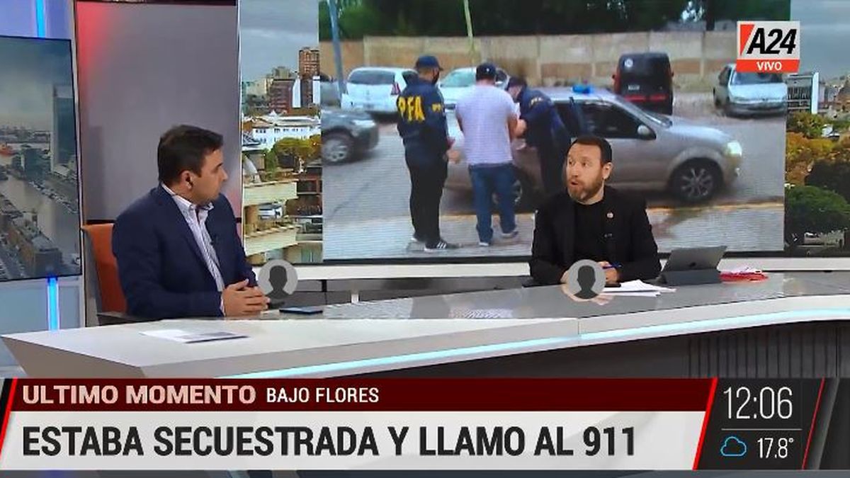 Bajo Flores: el audio de una mujer secuestrada en la villa 1-11-14. (Captura de Tv)