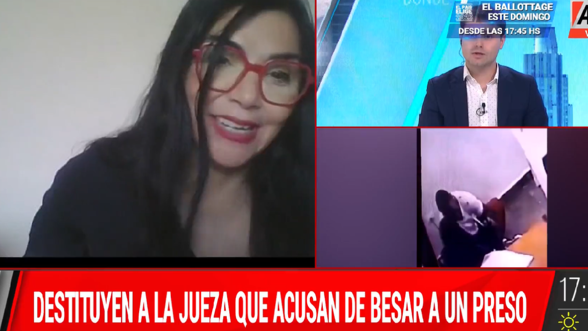 Habló la jueza de Chubut destituida por besar a un preso: El video es ilegal
