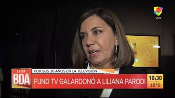 Liliana Parodi recibió la mención de honor en los Premios FUND Tv