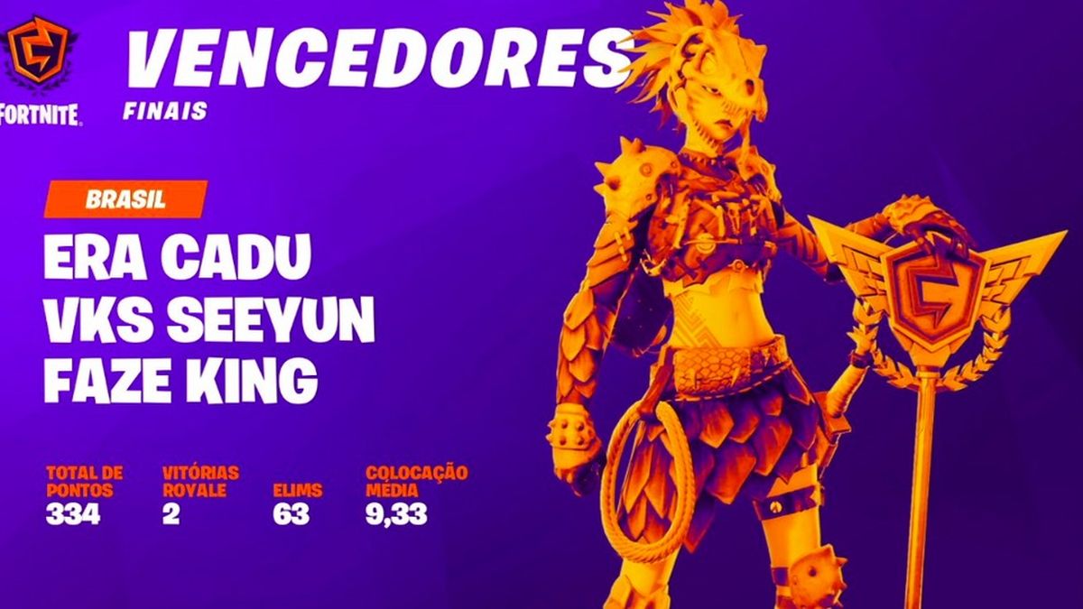 King, Seeyun y Cadu, los vencedores del Fortnite Champion Series en tríos