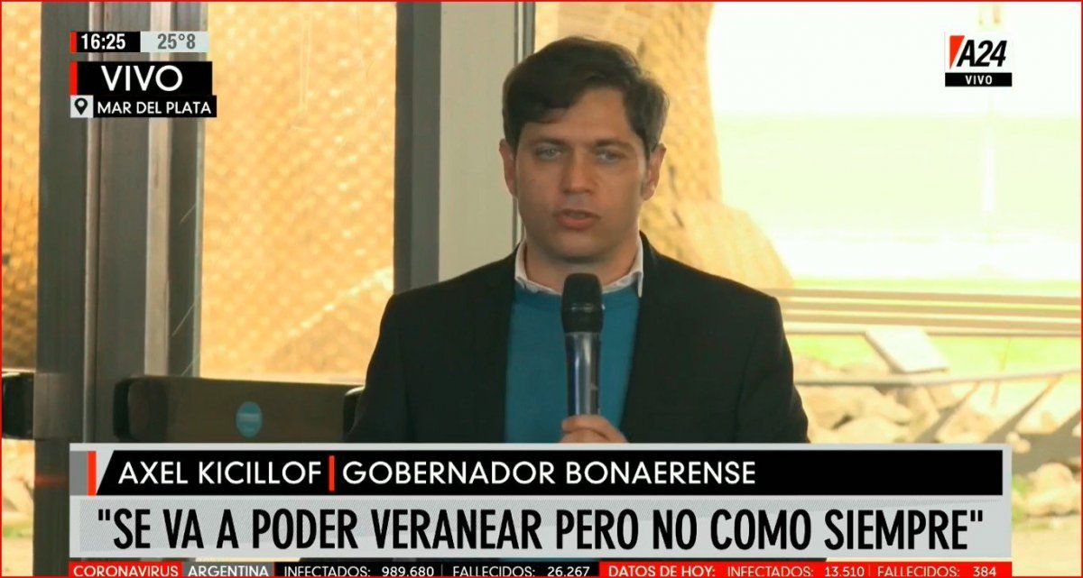 Kicillof presentó los protocolos para la temporada 2021: Se va a poder veranear pero no como siempre