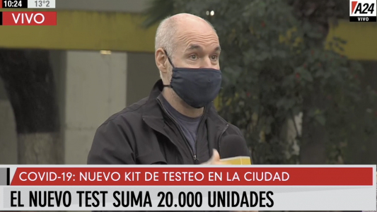 La Ciudad presentó un nuevo test de COVID-19 más rápido que el actual PCR