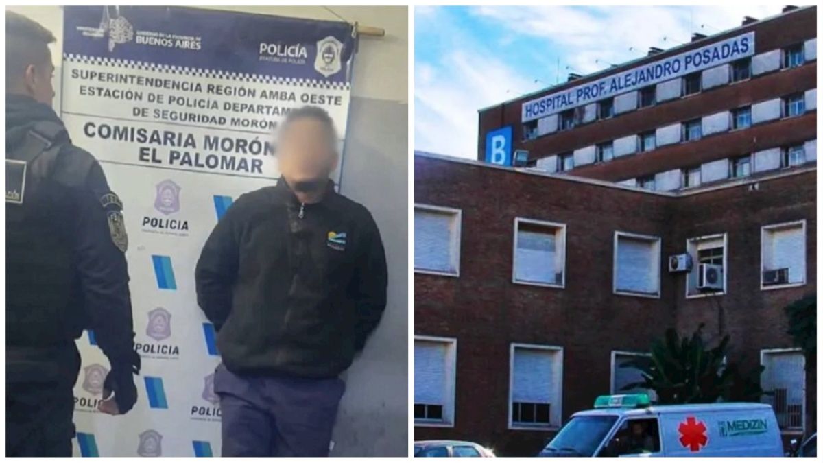 El camillero había robado un Chevrolet Onix del estacionamiento. Foto: captura de video.&nbsp;