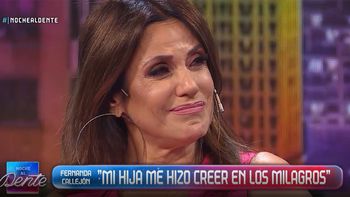 maria fernanda callejon lloro de emocion al hablar de su hija: ella me hizo creer en los milagros