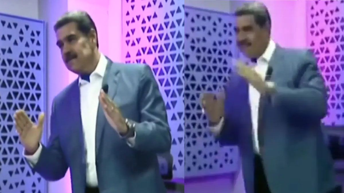 Nicolás Maduro bailó en TV. (Foto: captura) Nicolás Maduro bailó en TV. (Foto: captura)