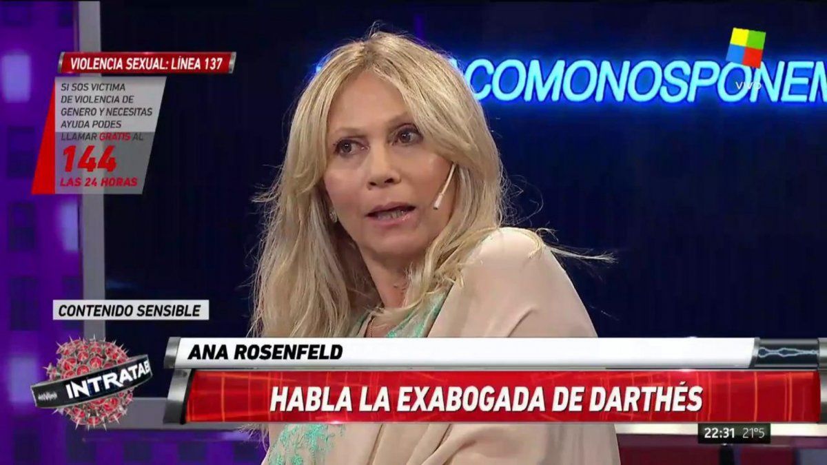 Suspendieron por un año a la abogada Ana Rosenfeld por renunciar a la defensa de Darthés