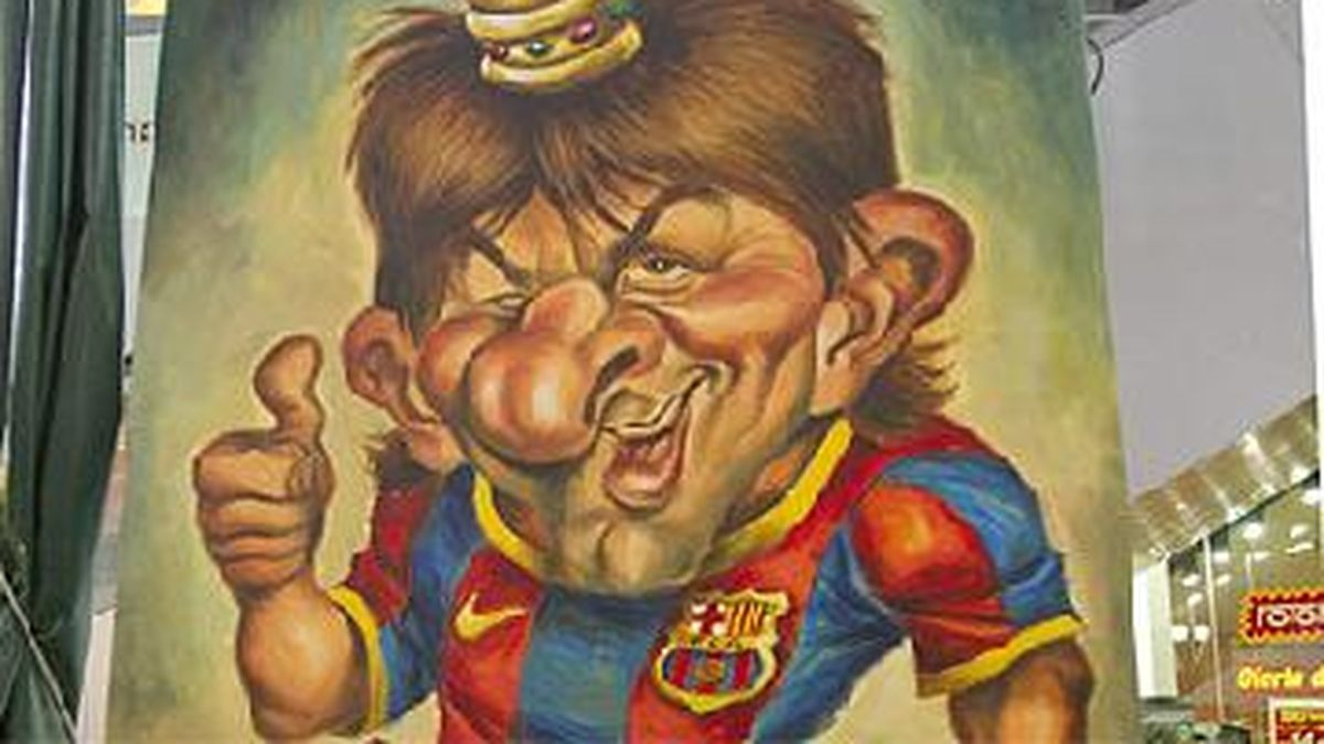Lionel Messi, también grande en caricatura
