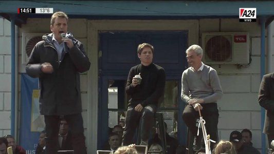 Massa se mostró junto a Kicillof y criticó a Macri: Está haciendo una gira de despedida