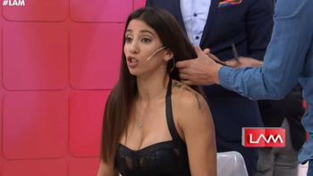 Cinthia Fernández se animó a cortarse el pelo en vivo y sufrió mucho: Más no, por favor