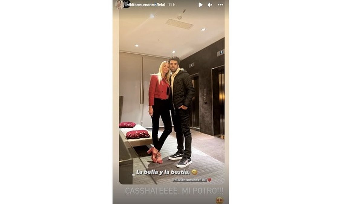 El flirteo virtual de Nicole Neumann y Manu Urcera.&nbsp;