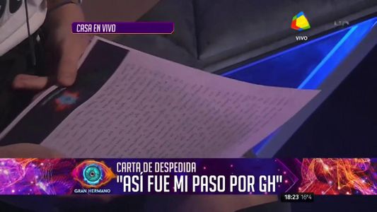GH2016: Los chicos comenzaron a despedirse de la Casa con una carta