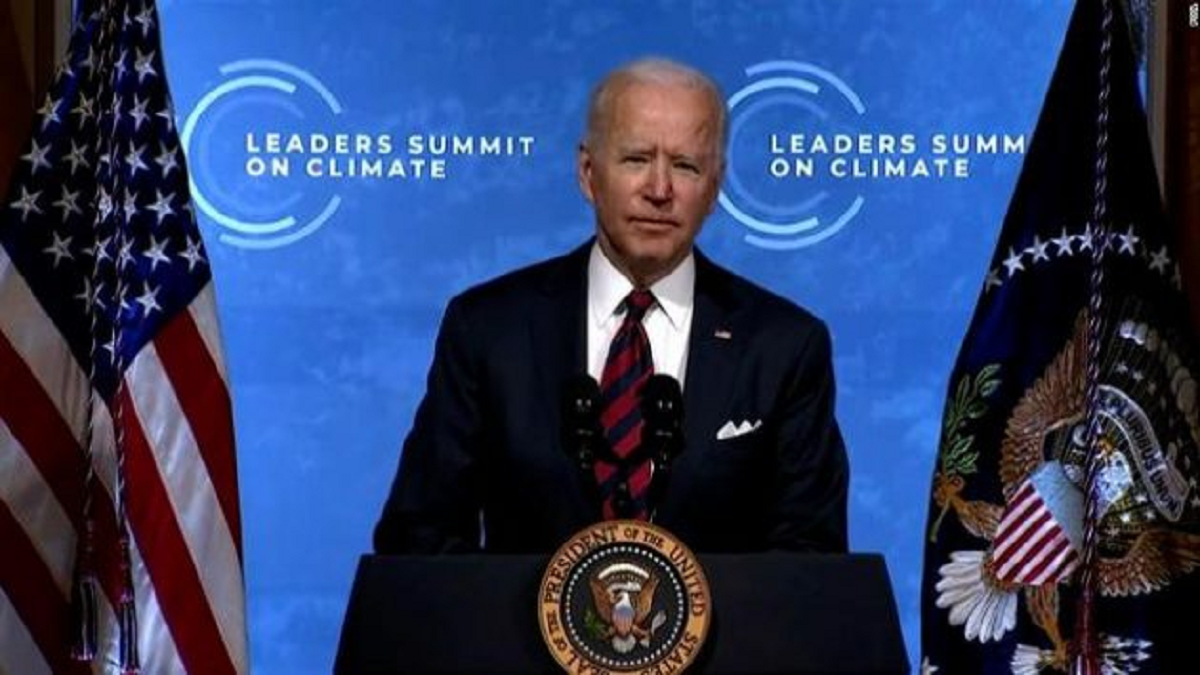 El presidente estadounidense Joe Biden reunió de forma virtual a más de 40 líderes mundiales
