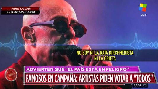 El Indio Solari volvió a bancar al gobierno de Cristina: Vi una sociedad que vivía mejor