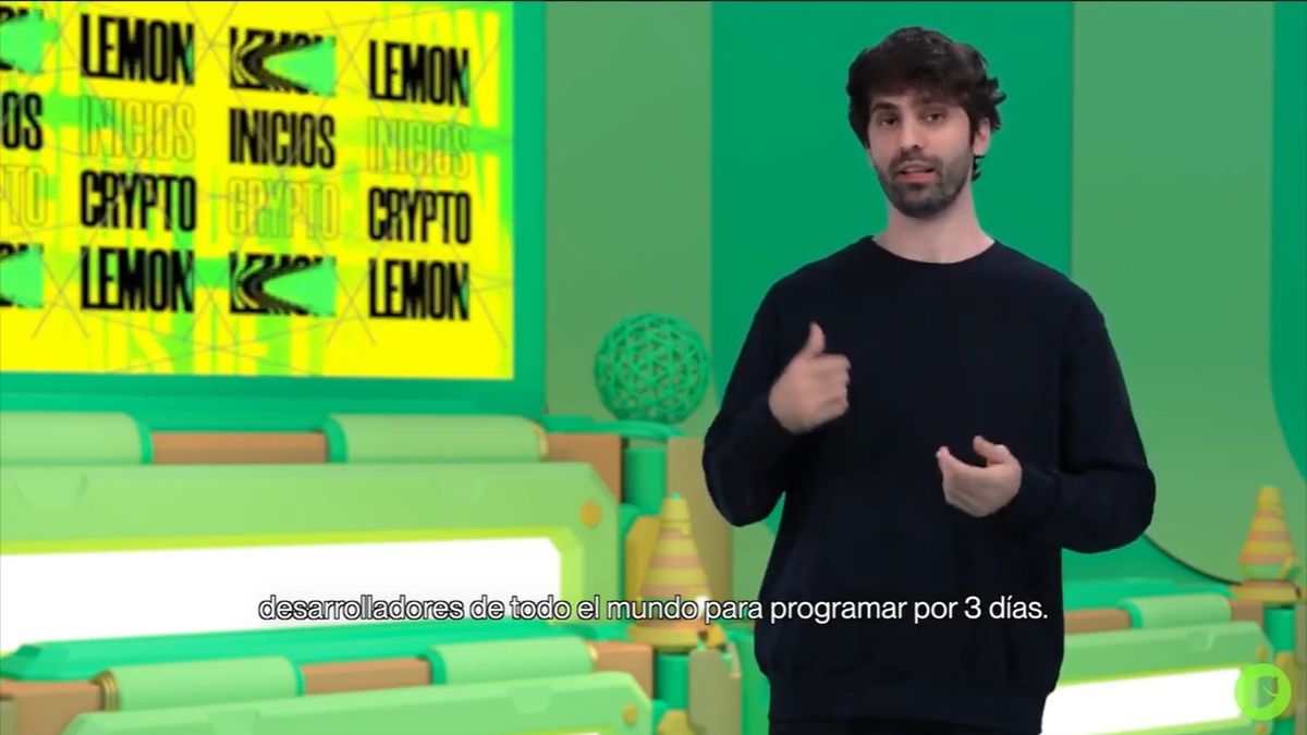 NFTs: Marcelo Cavazzoli, CEO de Lemon, en la apertura del lanzamiento por Youtube de los Lemmy NFT.