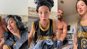 El osado cambio de look de Flor Vigna en manos de Luciano Castro