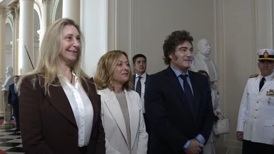 Tras cenar en Olivos, Javier Milei recibe a Giorgia Meloni en Casa Rosada en busca de inversiones