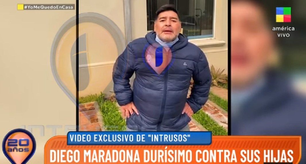 Diego Maradona habló en Intrusos en medio de su pelea con Dalma y Gianinna: Estaba muerto, ¿no?