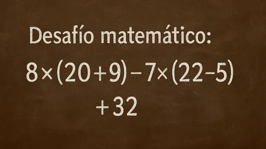 Desafío matemático: ¿en cuánto tiempo lo podés resolver?