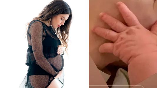 Se filtró la primera foto de Azul, la segunda hija de Dalma Maradona