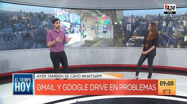 Whatsapp, Gmail y Google Drive registraron problemas en todo el mundo