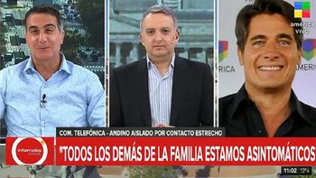 Guillermo Andino aislado por contacto estrecho con un caso de coronavirus en su familia