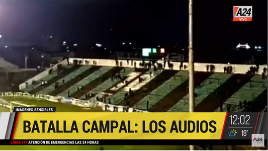 Audio | Ataque de barrabravas de Nueva Chicago: el desesperado pedido de los policías