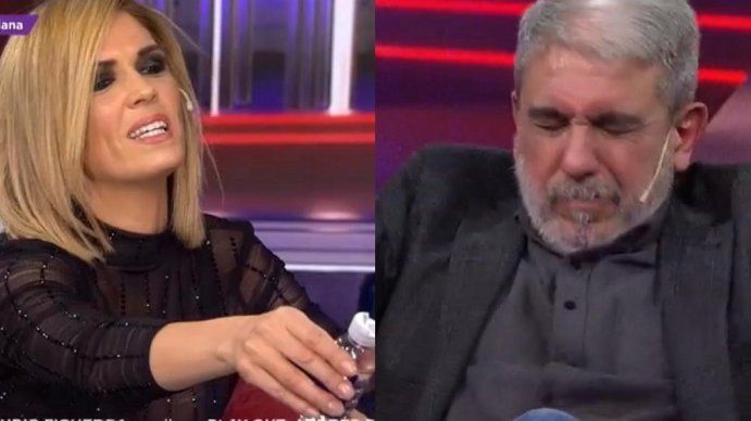 Viviana Canosa le tiró alcohol en gel a Aníbal Fernández: mirá el video